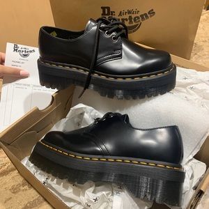 NEW 1461 SMOOTH LEATHER PLATFORM SHOES